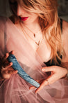 Blue Aventurine Curved Wand - Pleasure Wand